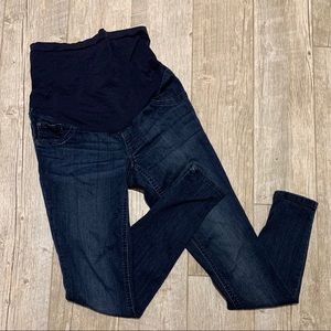 Indigo blue maternity jeans